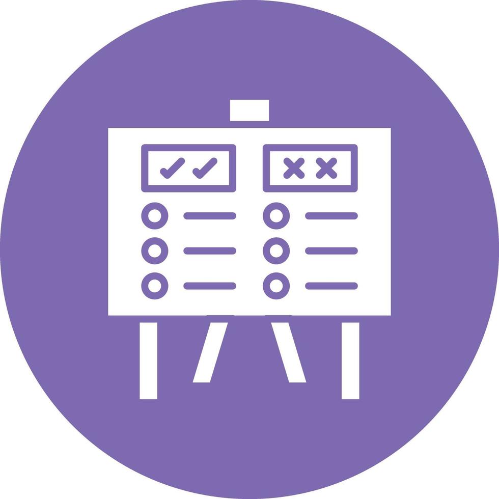 Vector Design Pros And Cons Icon Style