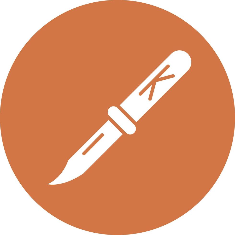 vector diseño cuchillo icono estilo