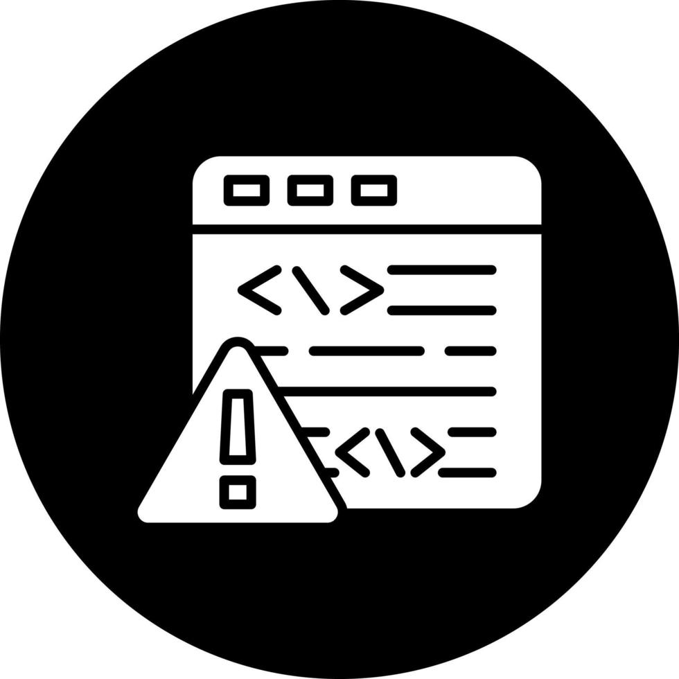 Code Error Vector Icon Style