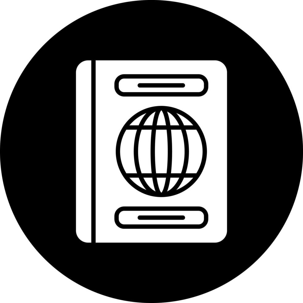 pasaporte vector icono estilo