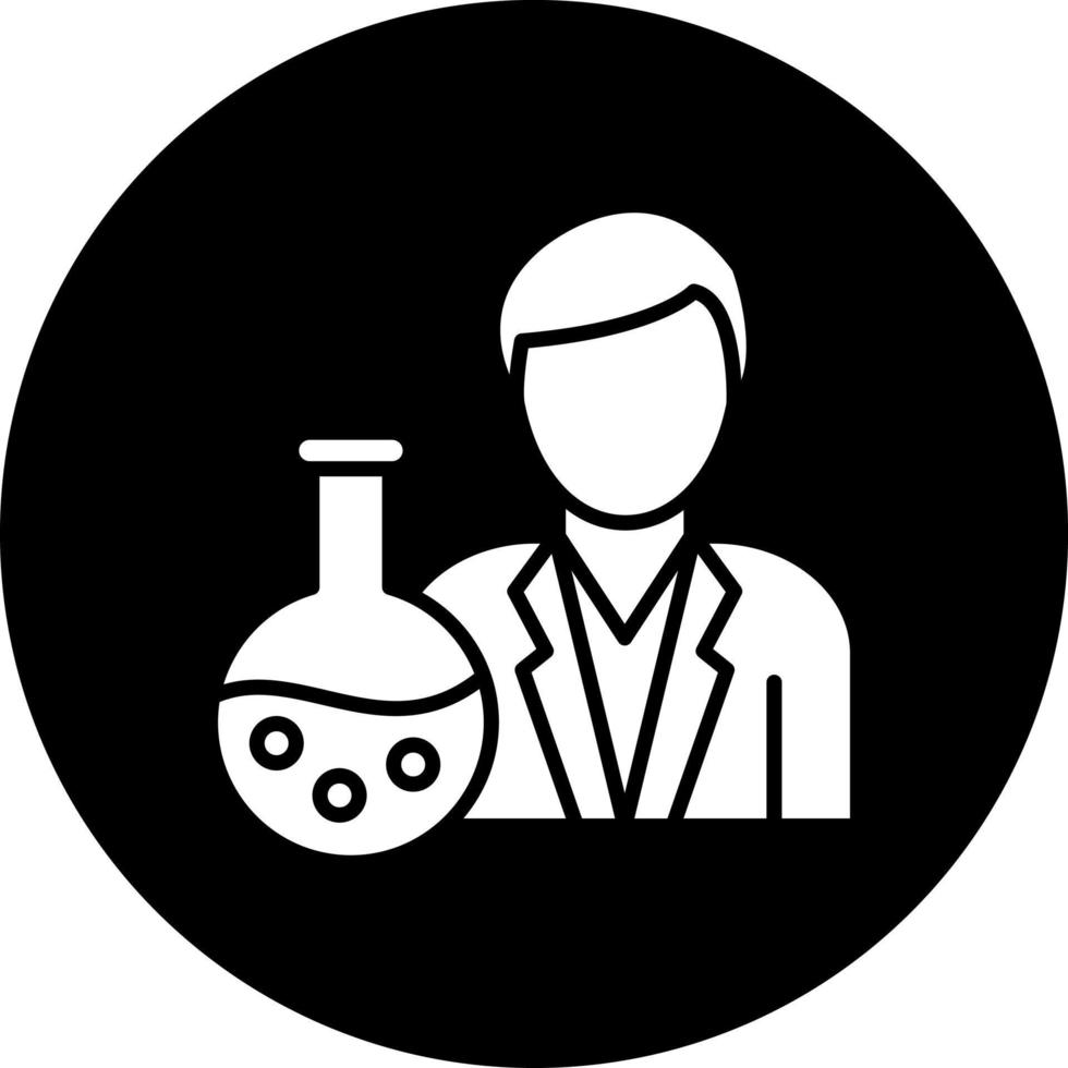 Chemist Vector Icon Style