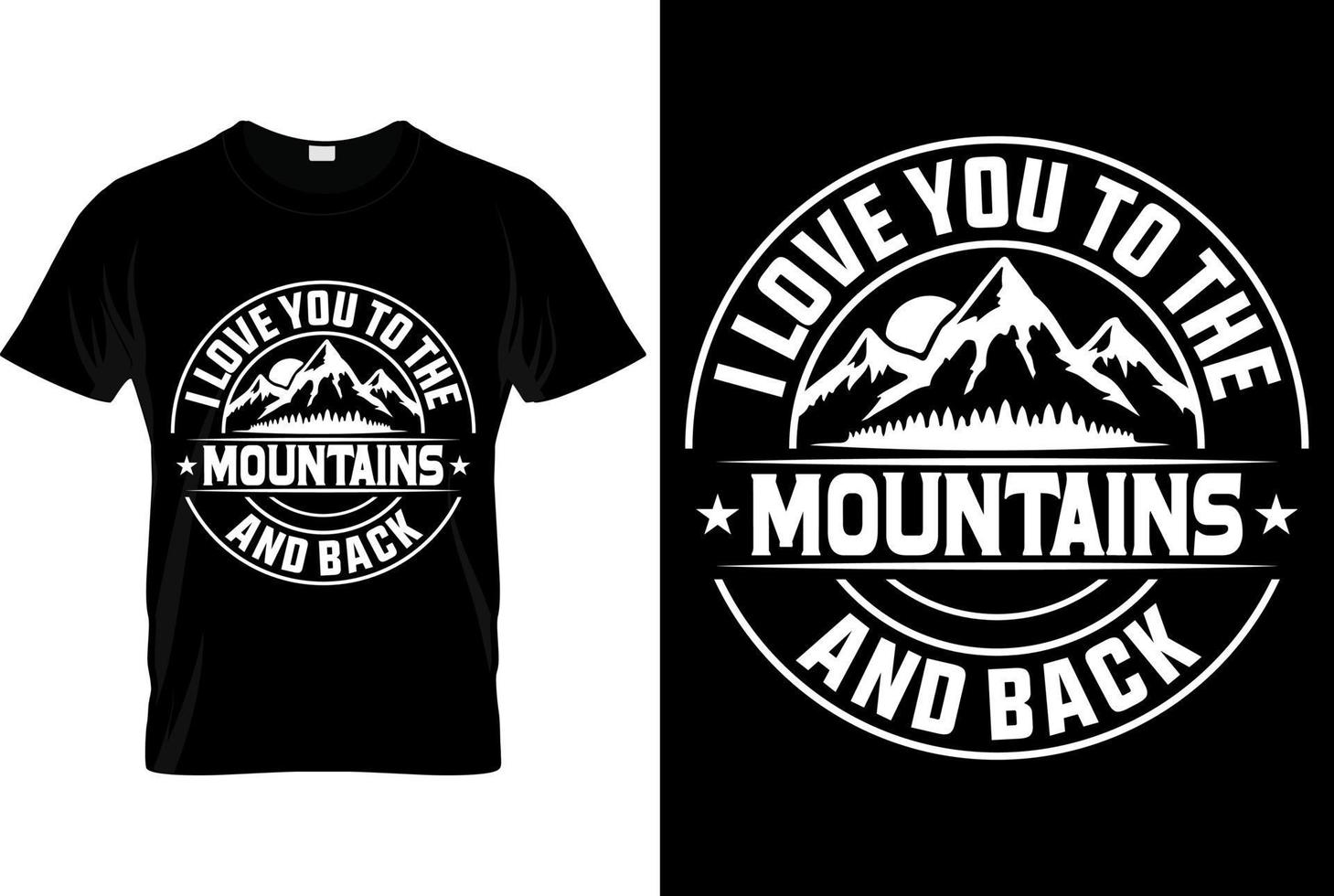 Mountain illustration, outdoor adventure Vector graphic for t shirt Design