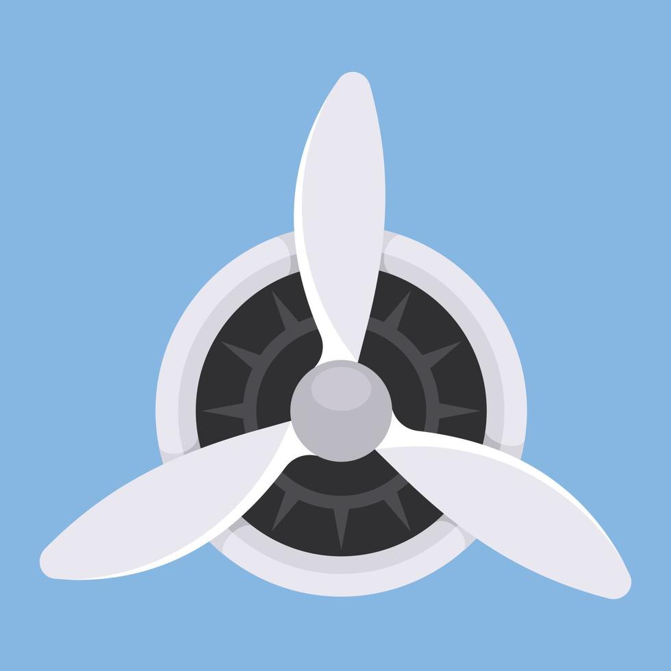 Vector Image Of A Turboprop Engine