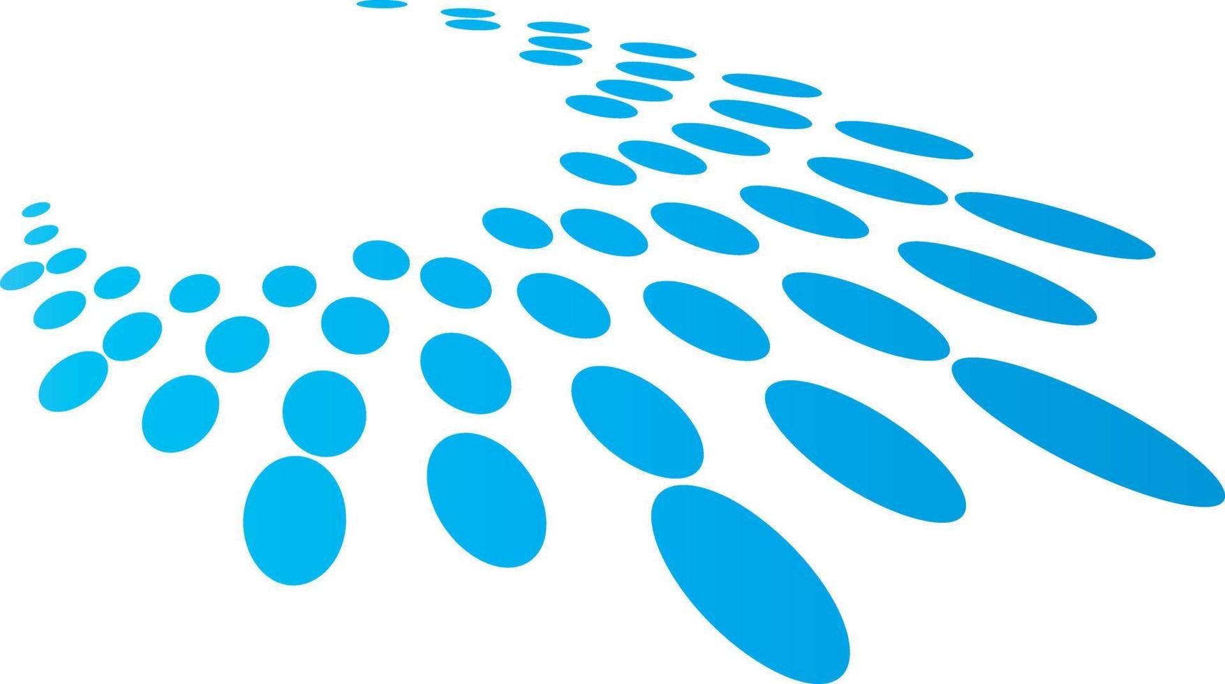 Warped Dots Shape, Perfect For Logos Or Abstract Designs vector