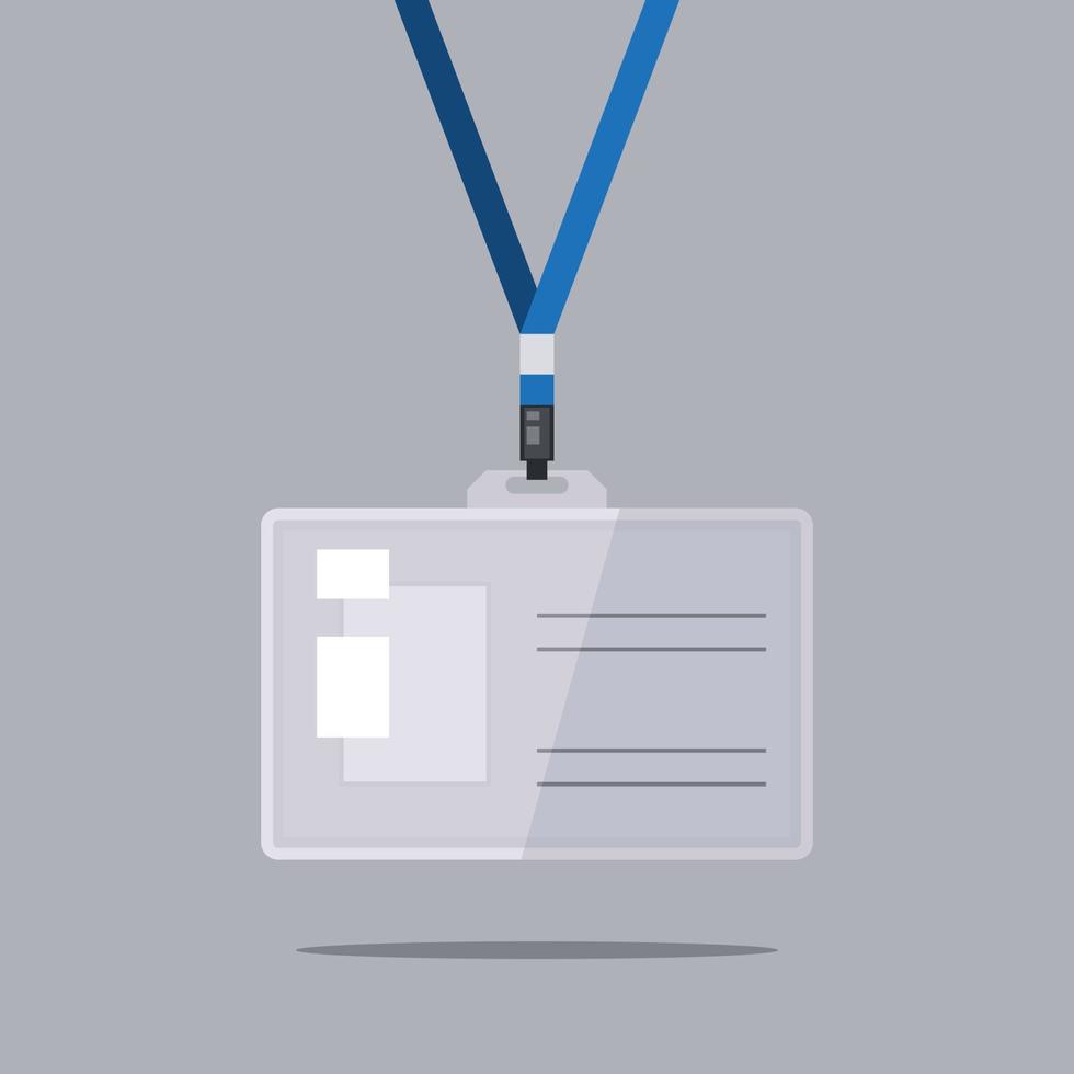 Vector Image Of A Plastic Id Card