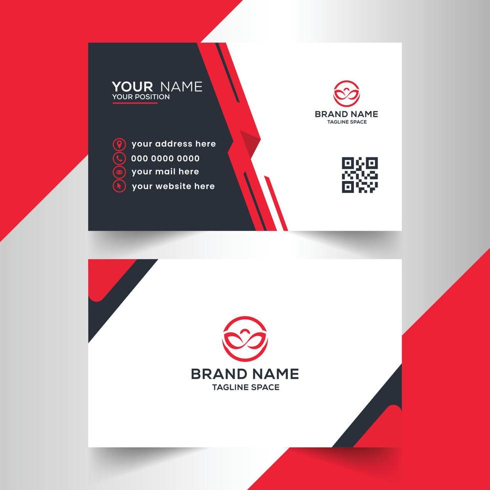 modern professional business card template design vector