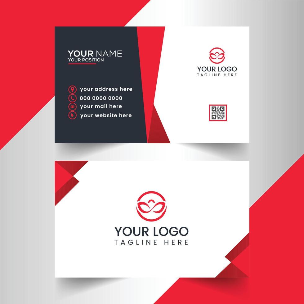 modern professional business card template design vector