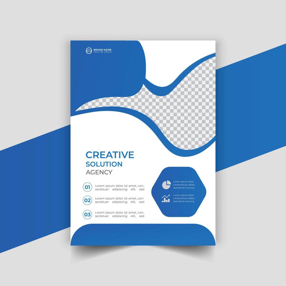 creative vector vertical business flyer template design