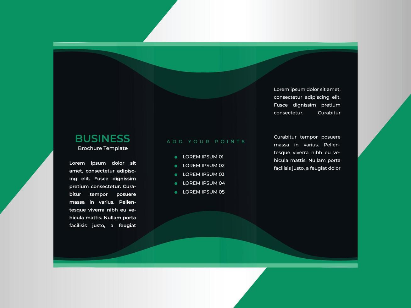 modern  business trifold brochure template Design vector