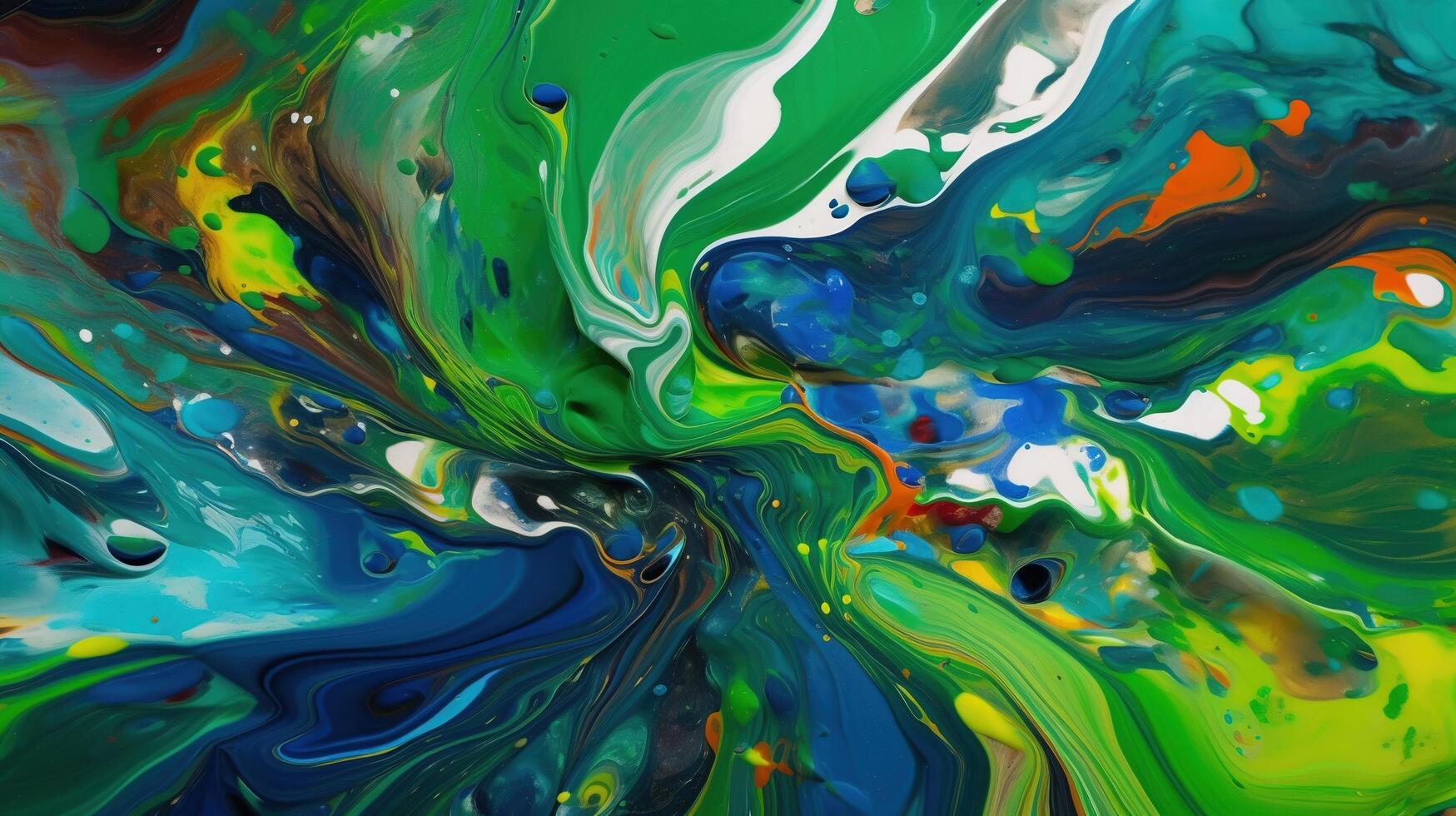 abstract paint background with twirls photo