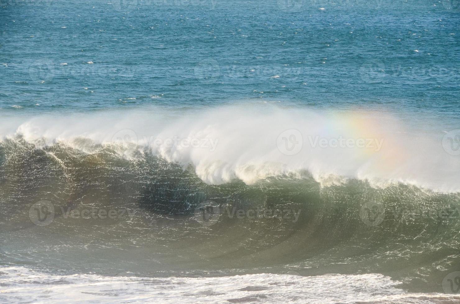 Sea with waves photo