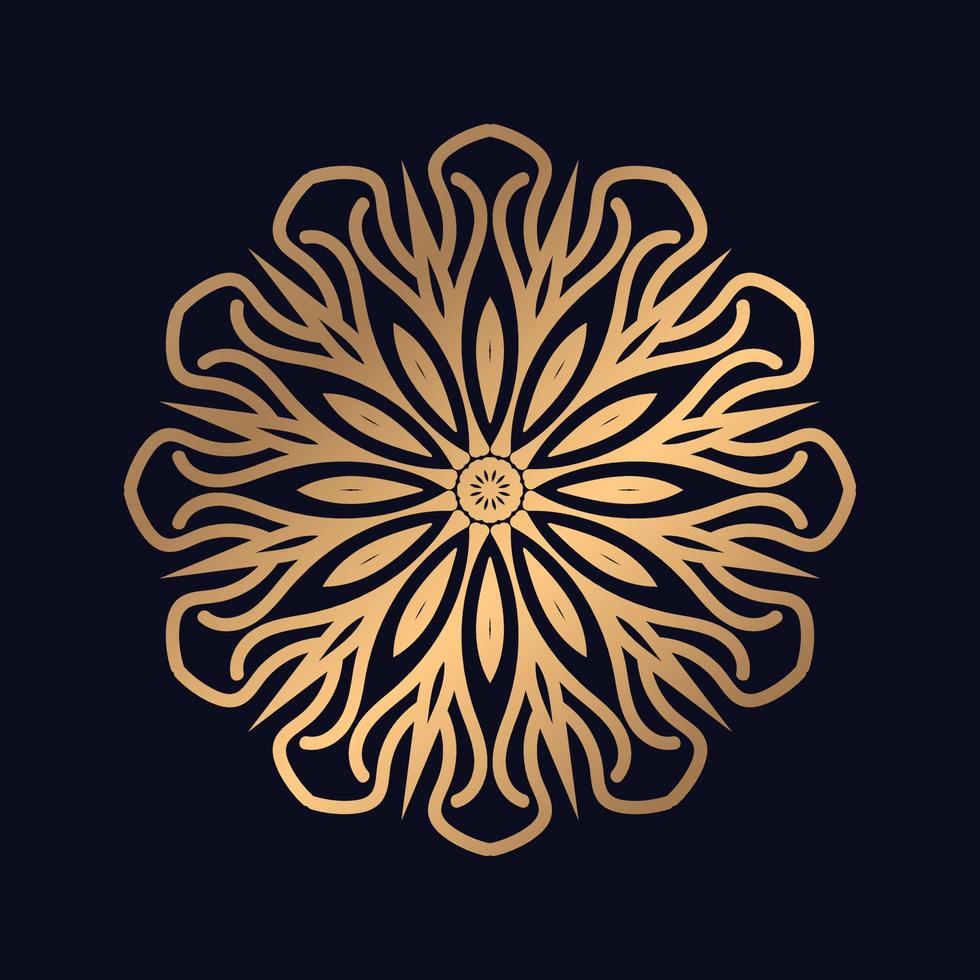 Beautiful Decorative pattern mandala design background vector
