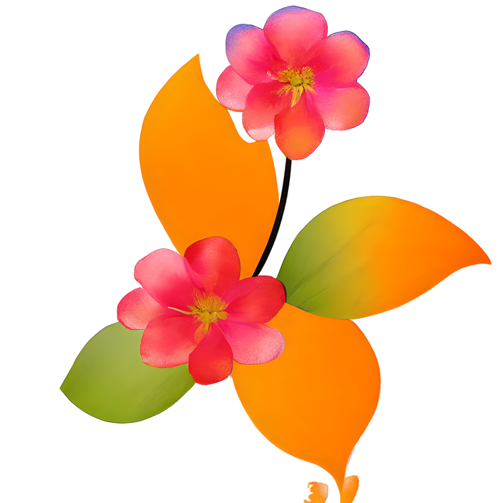 watercolor flower cute color pastel,, png