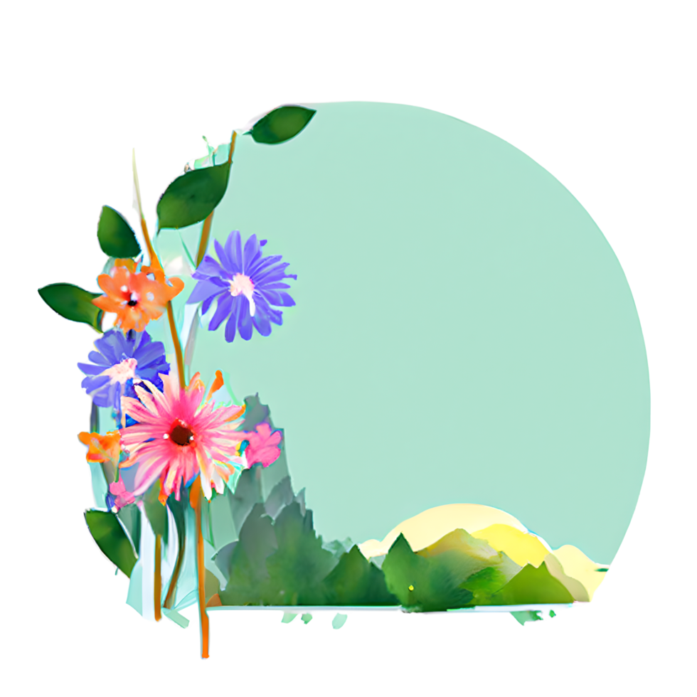 watercolor flower cute color pastel png