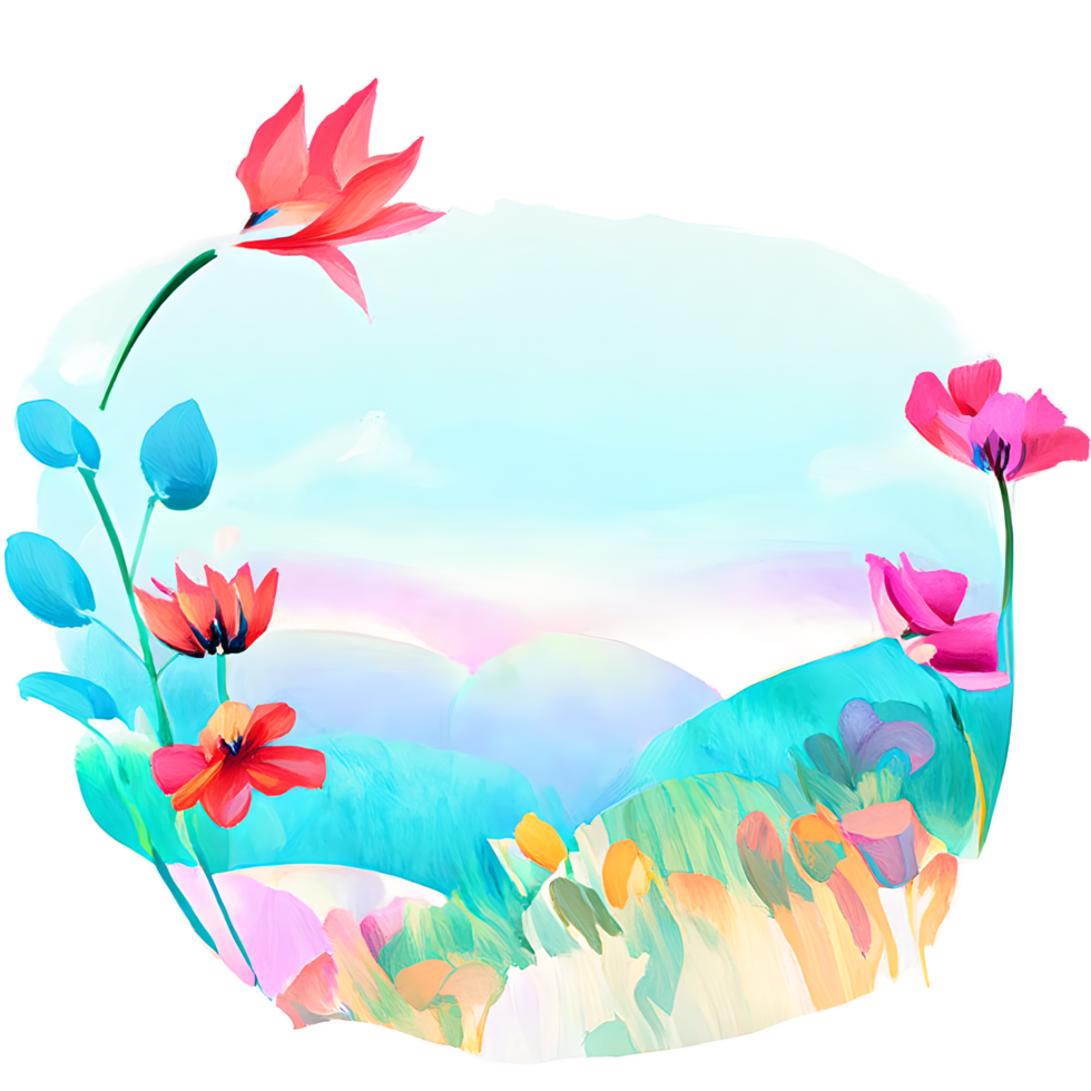 waterverf bloem schattig kleur pastel png