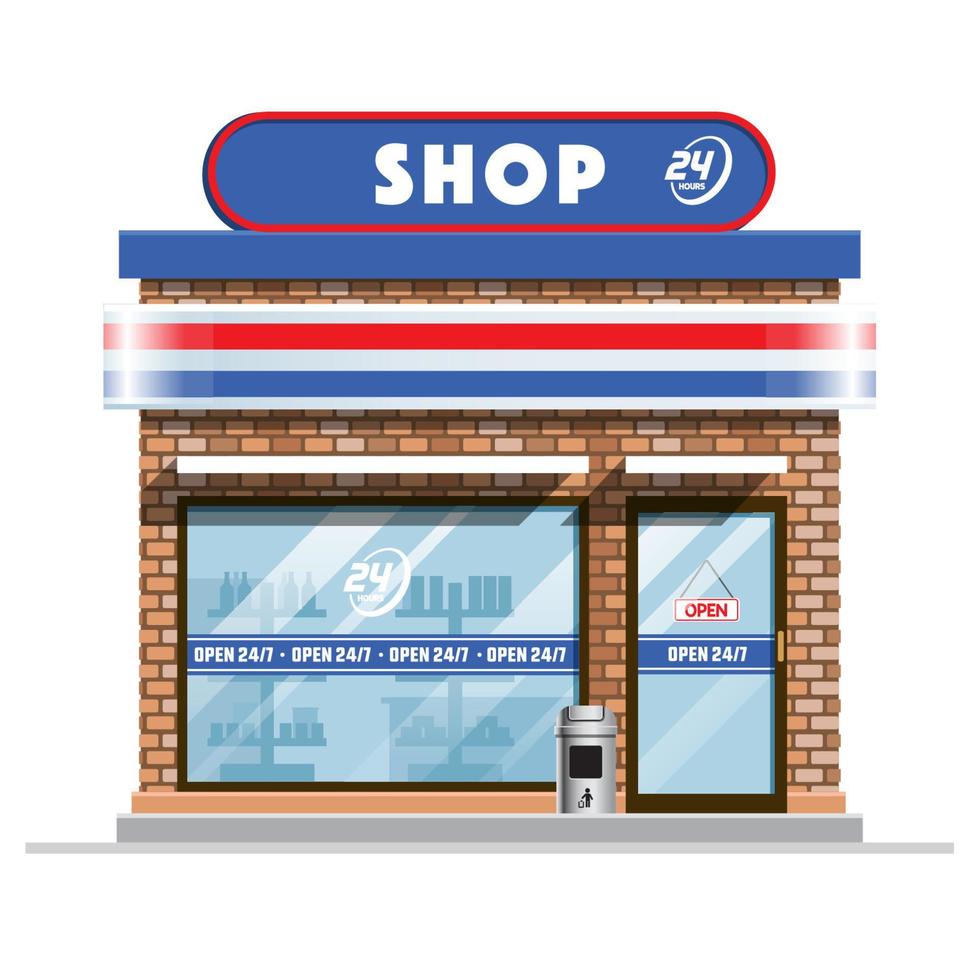 small convenience store vector