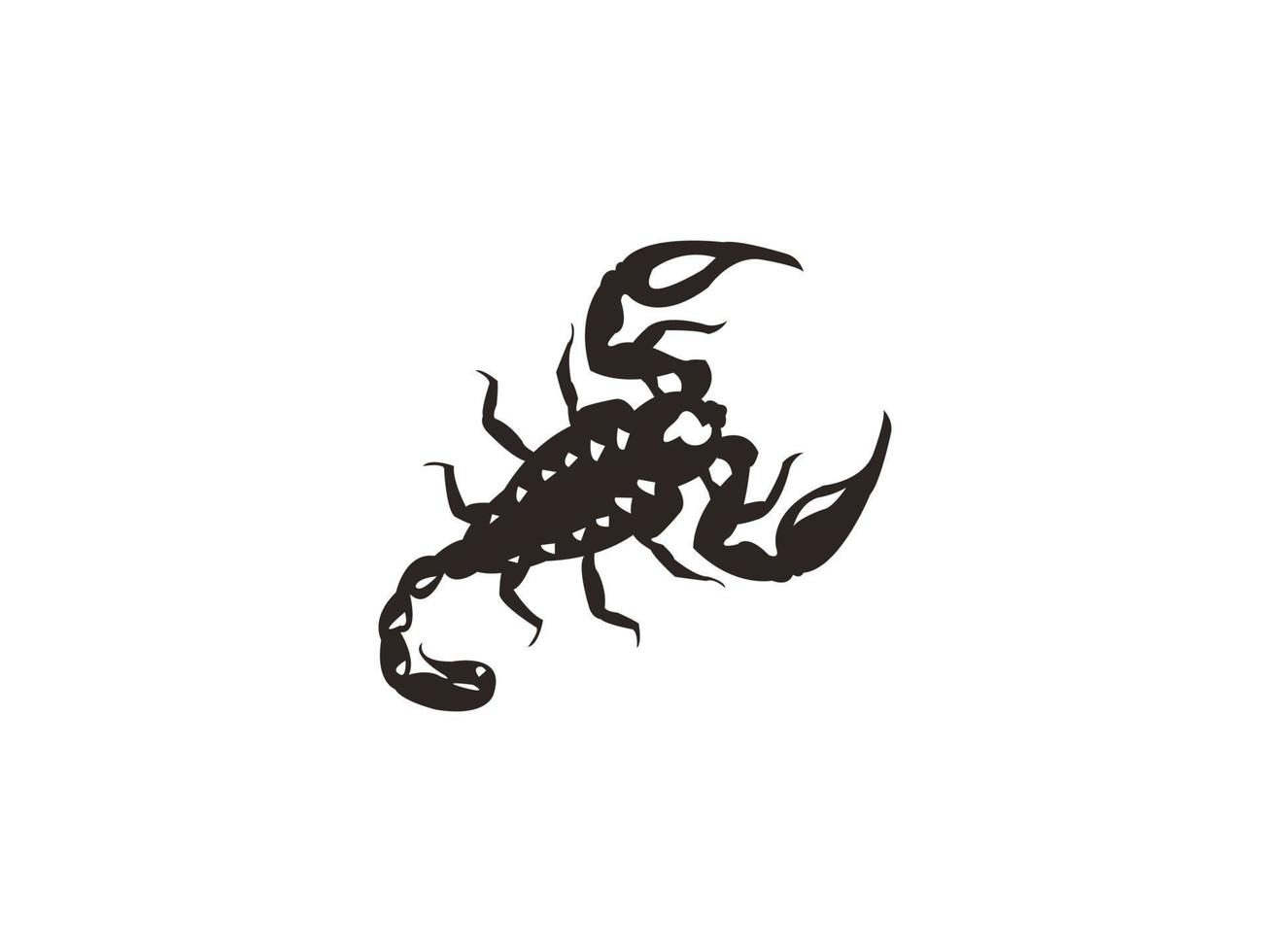 Scorpion illustration on isolated background vector