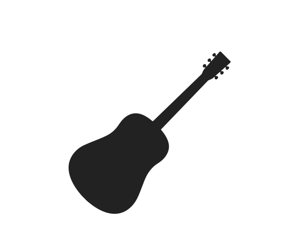 guitarra logo icono vector