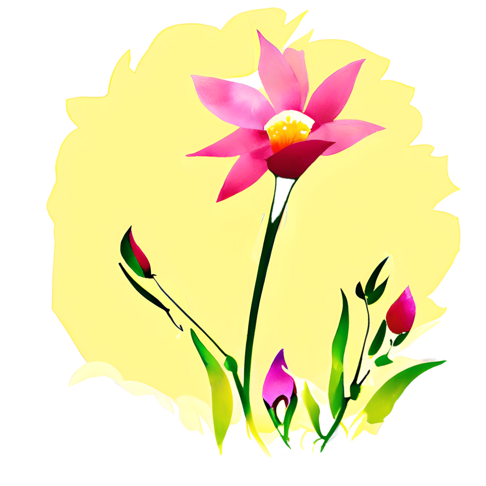 watercolor flower cute color pastel png