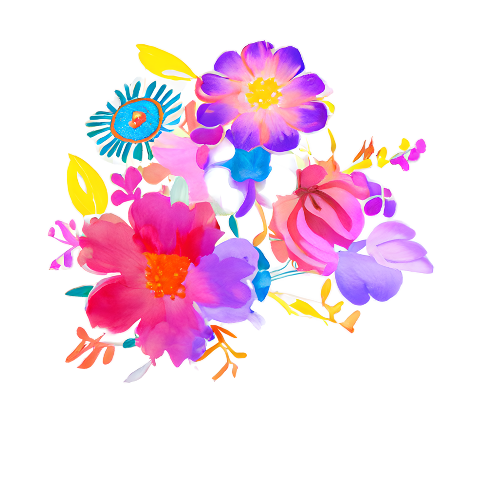 acuarela flor linda color pastel png