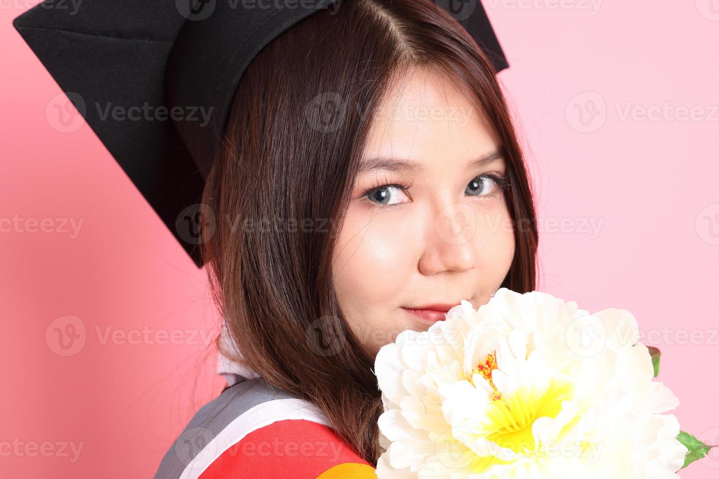 Girl with Graduation Gown photo