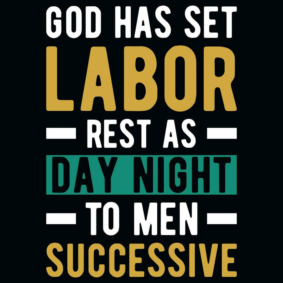 Labor day typography tshirt design vector