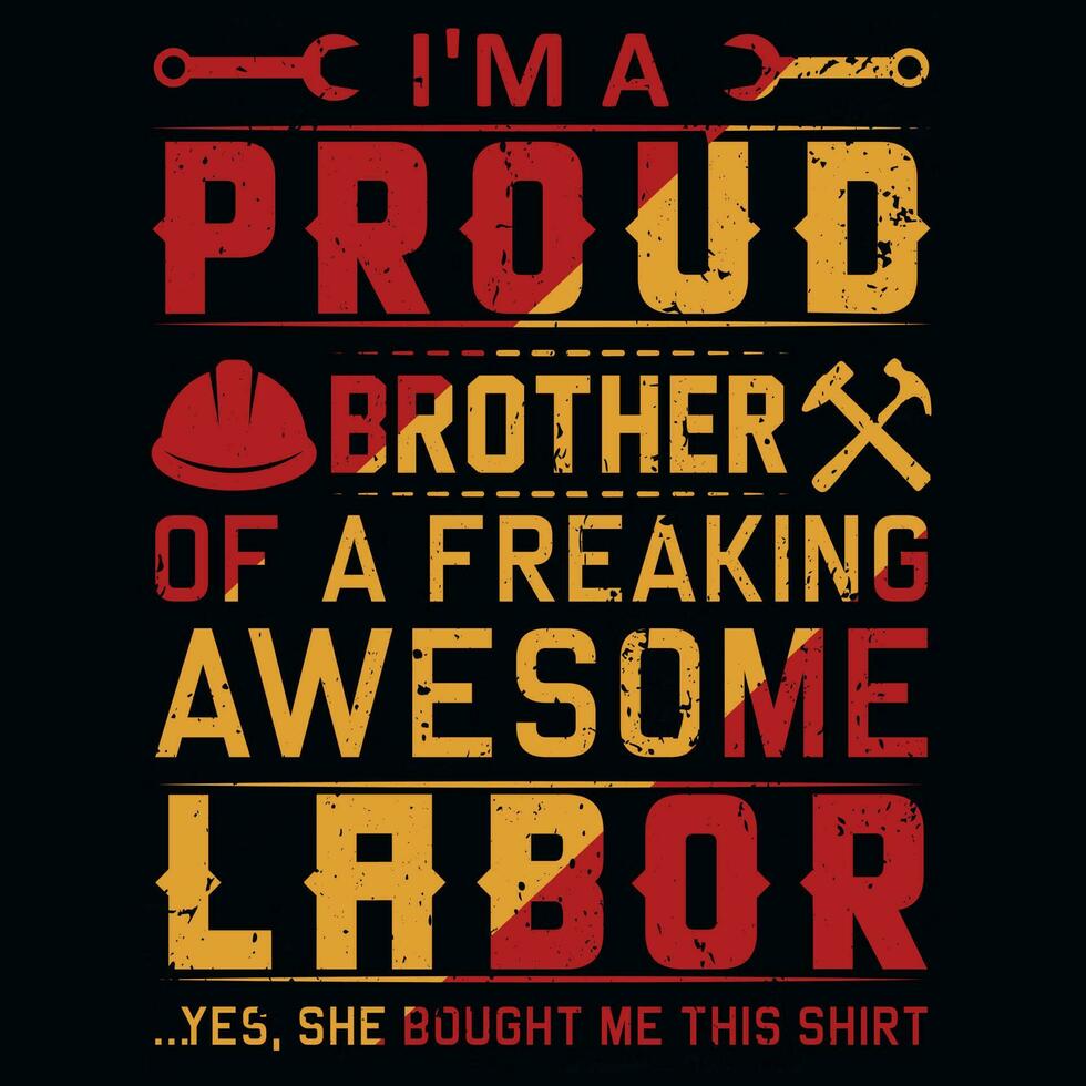 Labor day typography graphics tshirt design vector