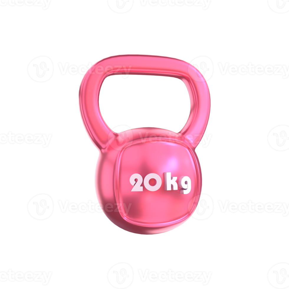 3d 20 kg Kettlebell png