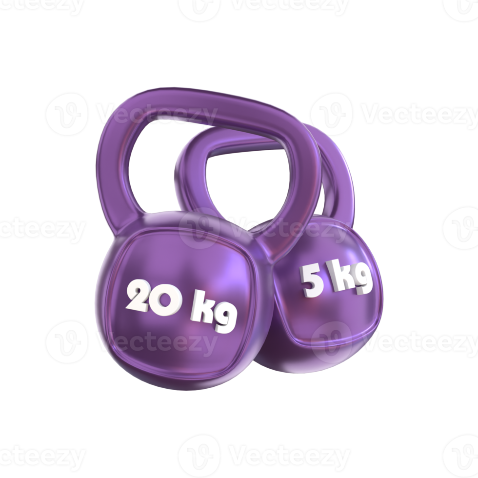 3d 20 kg Kettlebell png