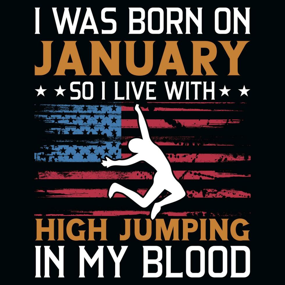 High jumping graphics tshirt design vector