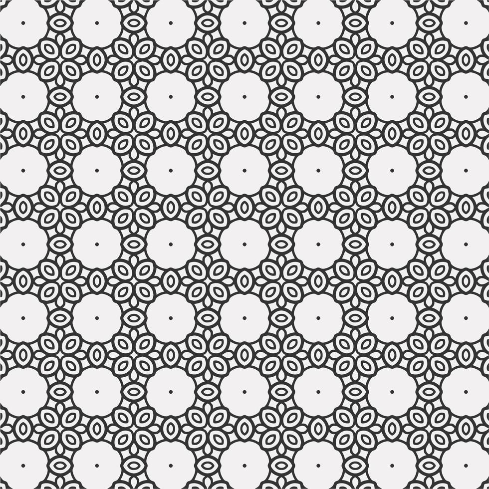 vector coloring geometric flower shapes and pattern background