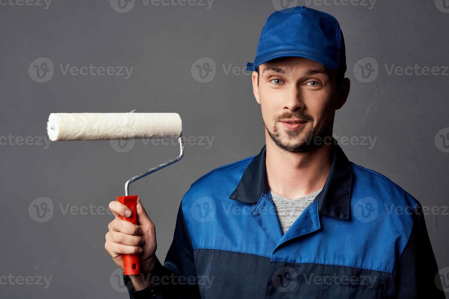 painter paint roller work repair service photo