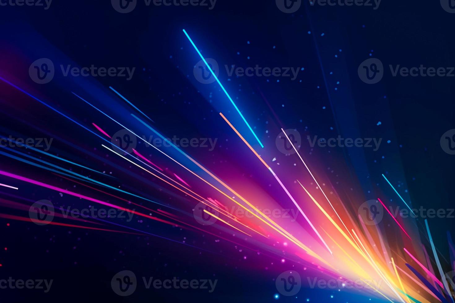 Colorful light burst and laser pointer for a modern abstract background with fast colors in the style of dark sky blue with copy space photo