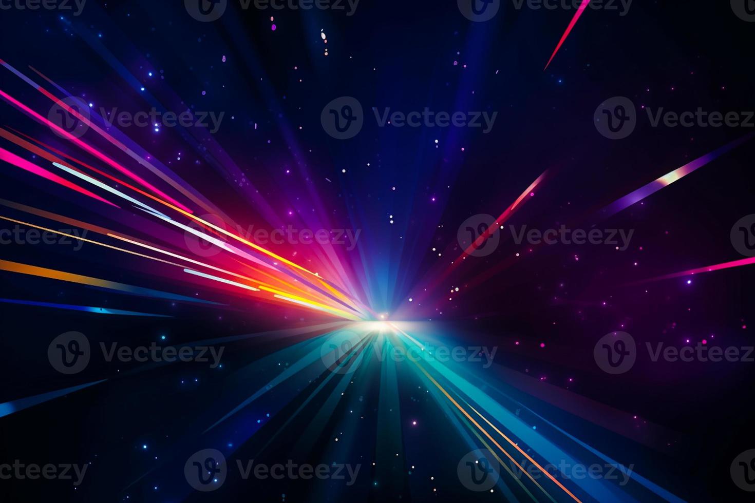 Colorful light burst and laser pointer for a modern abstract background with fast colors in the style of dark sky blue with copy space photo
