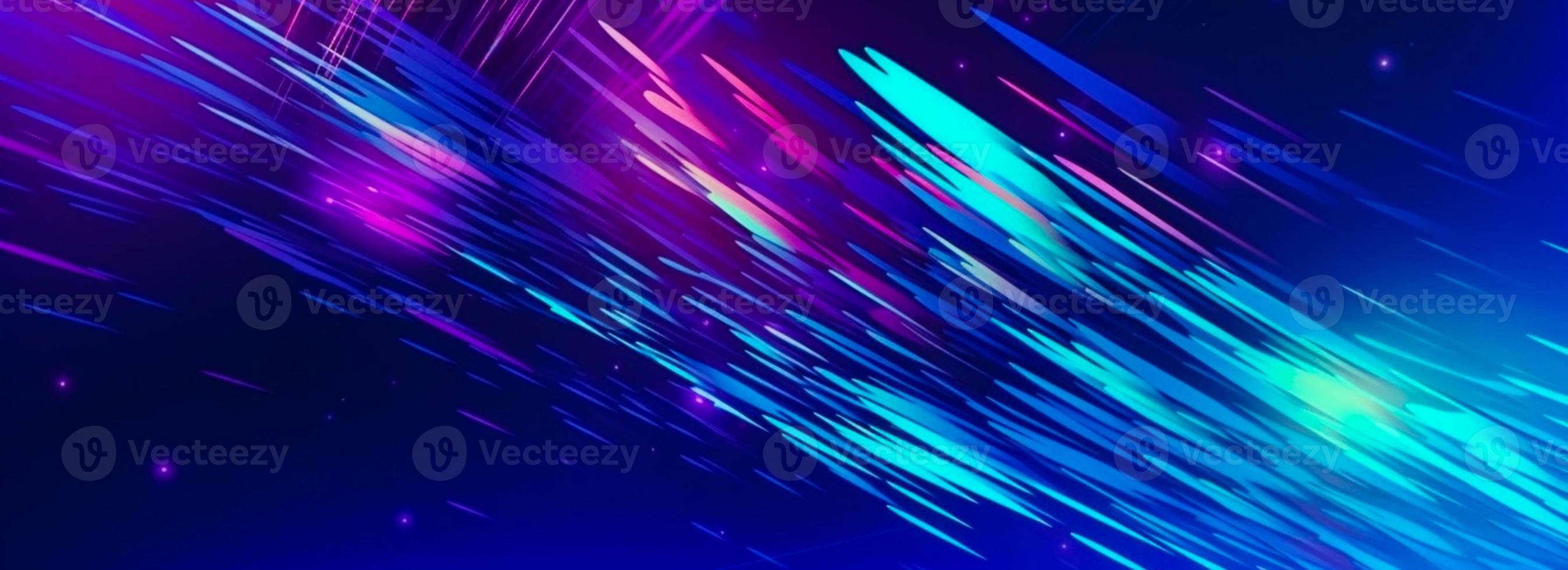 Colorful light burst and laser pointer for a modern abstract background with fast colors in the style of dark sky blue with copy space photo