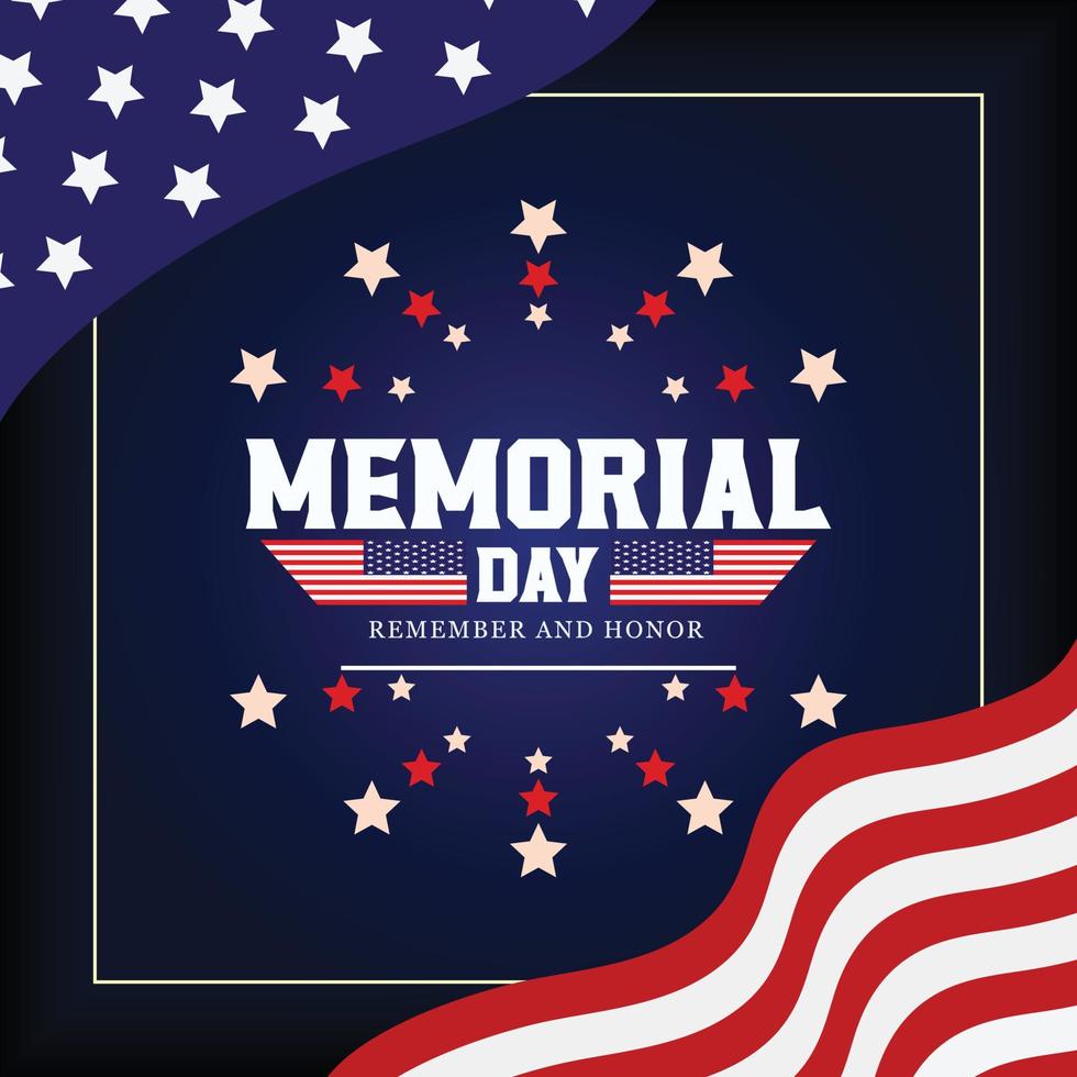 Happy memorial day post design vector file 22643283 Vector Art at Vecteezy