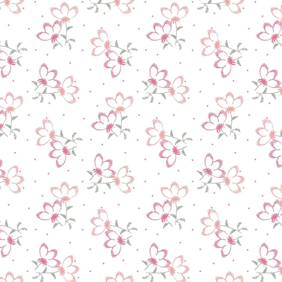 Colorful floral print design vector