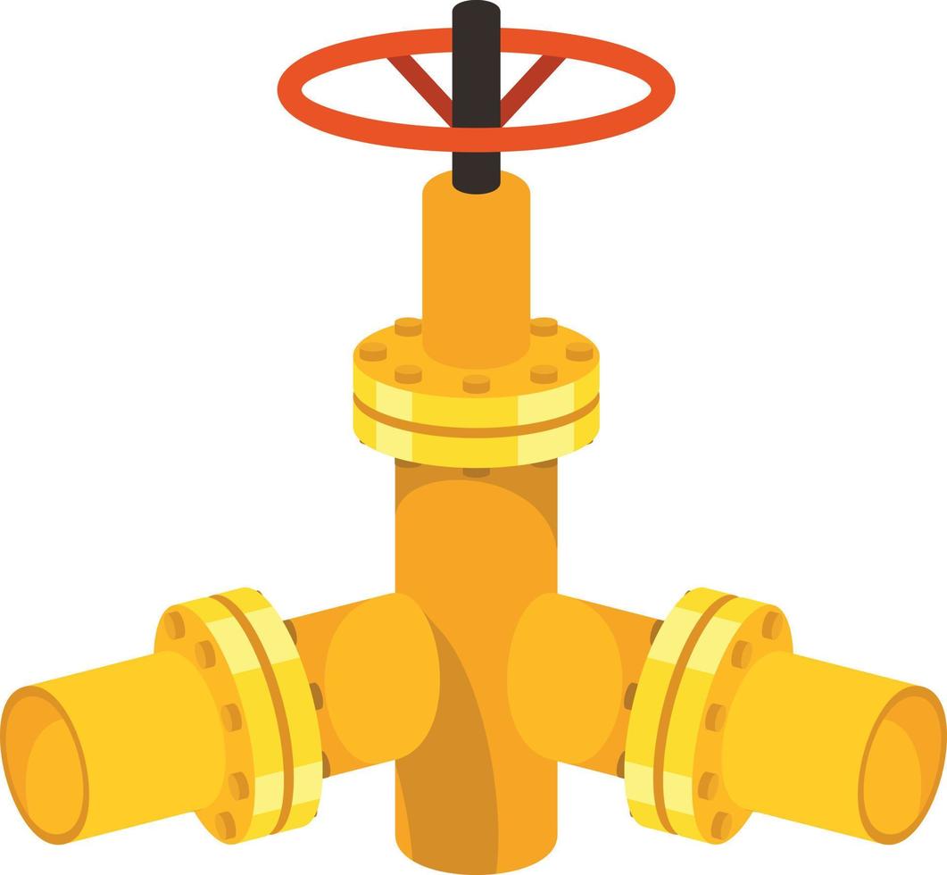 Vector Image Of A Gas Pipeline