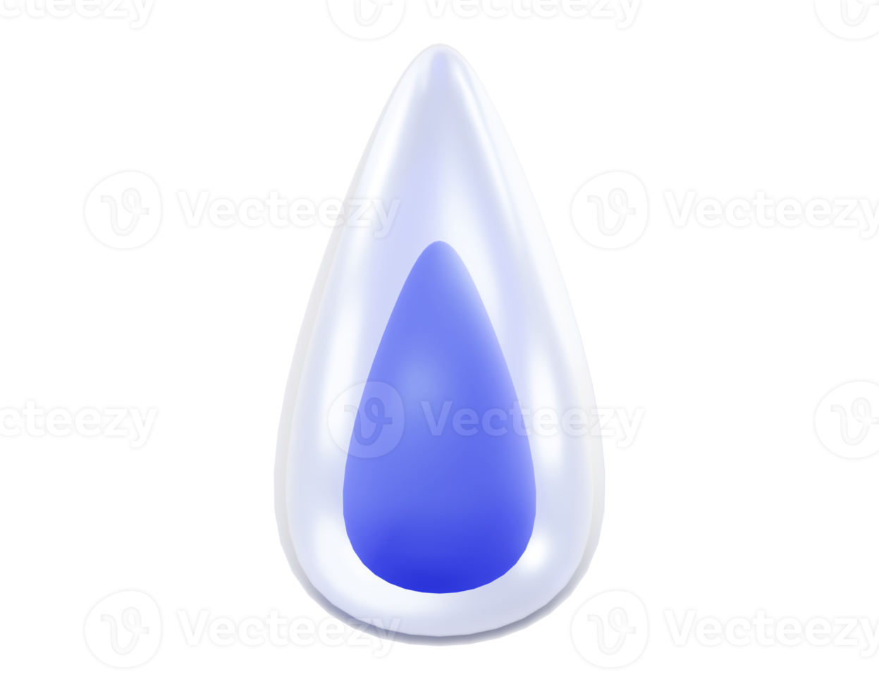 3d minimal rendering water icon png