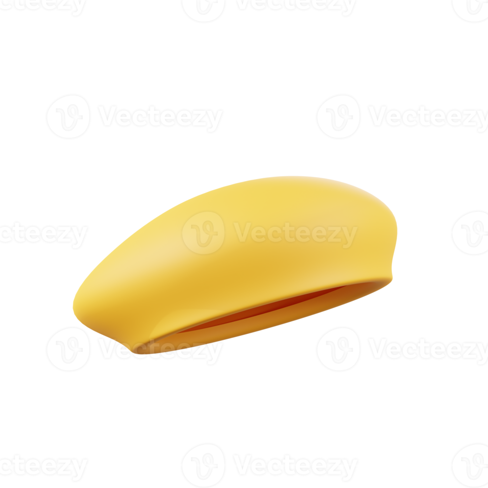 3d minimal rendering baret hat png