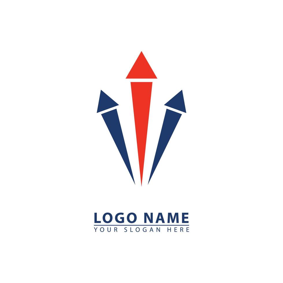 three arrows on business logo icon vector. 22643819 Vector Art at Vecteezy