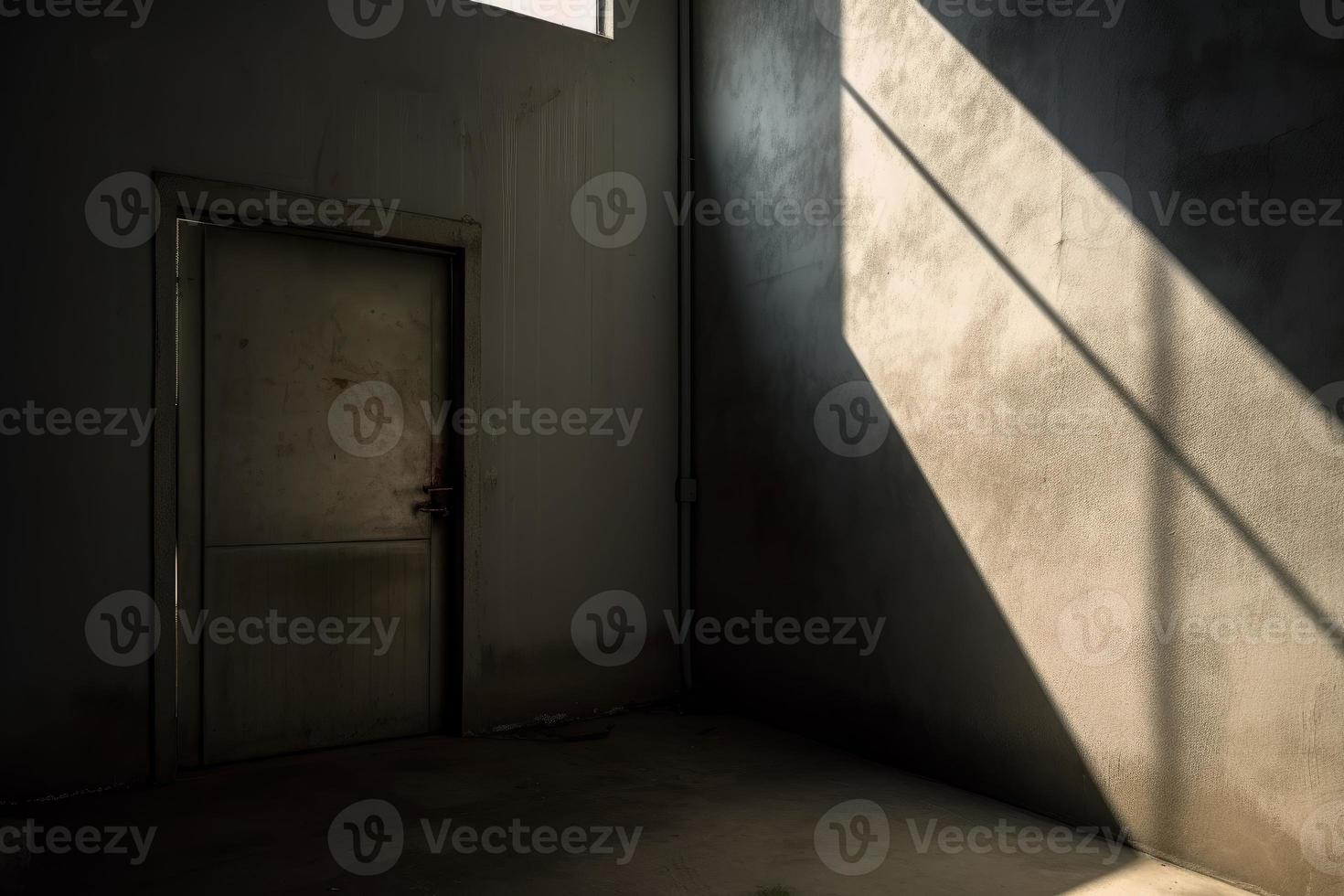 Jail industrial door. Generate Ai photo