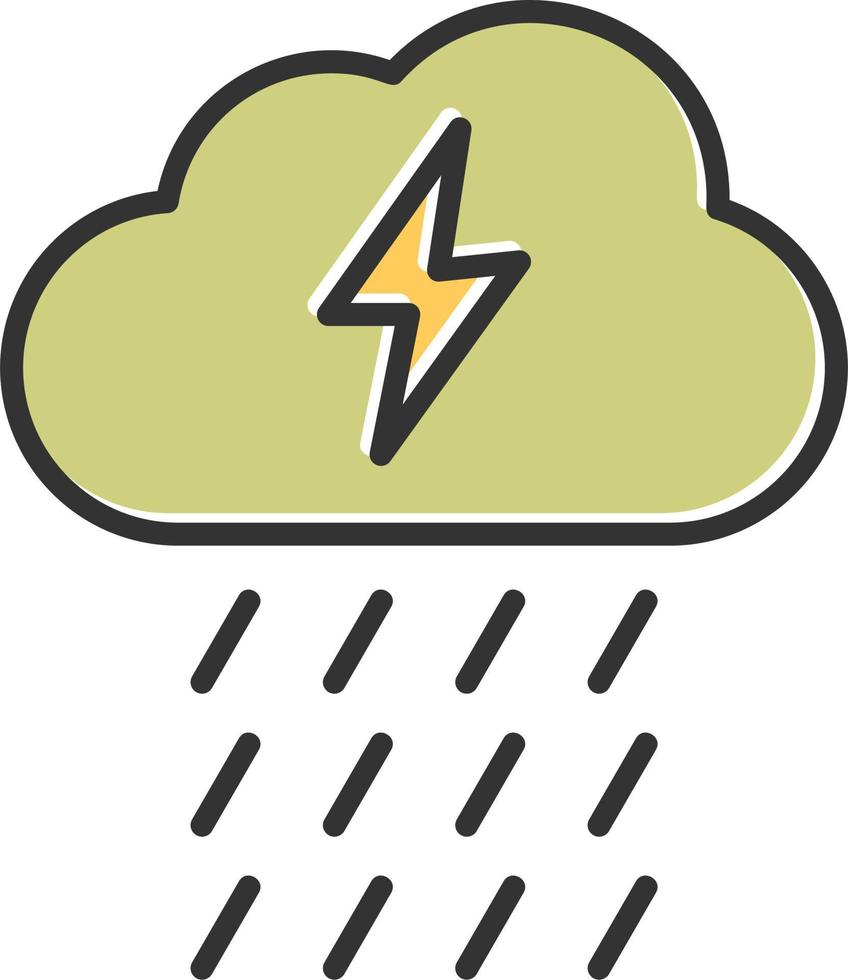 Rain Vector Icon