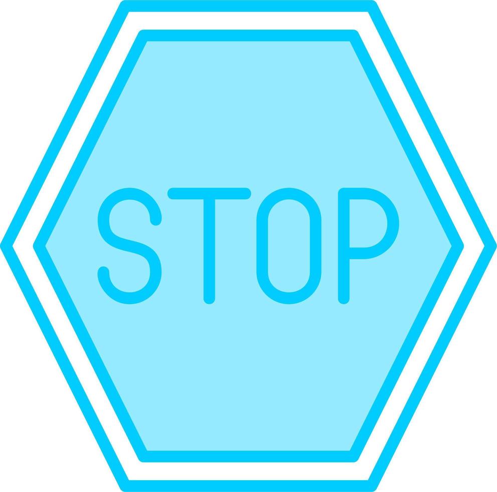 icono de vector de señal de stop