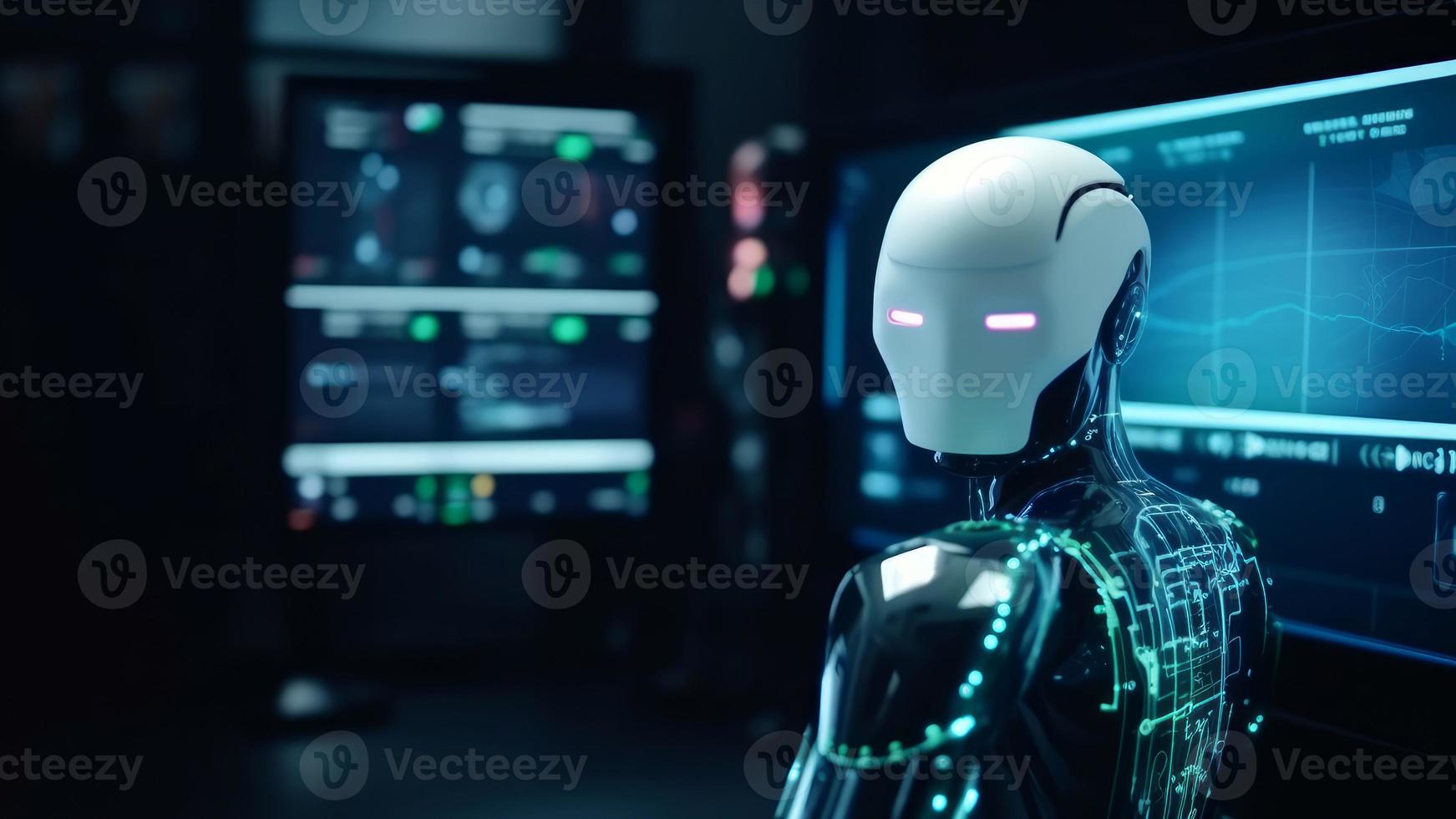 Ai concept robot. Generate Ai photo