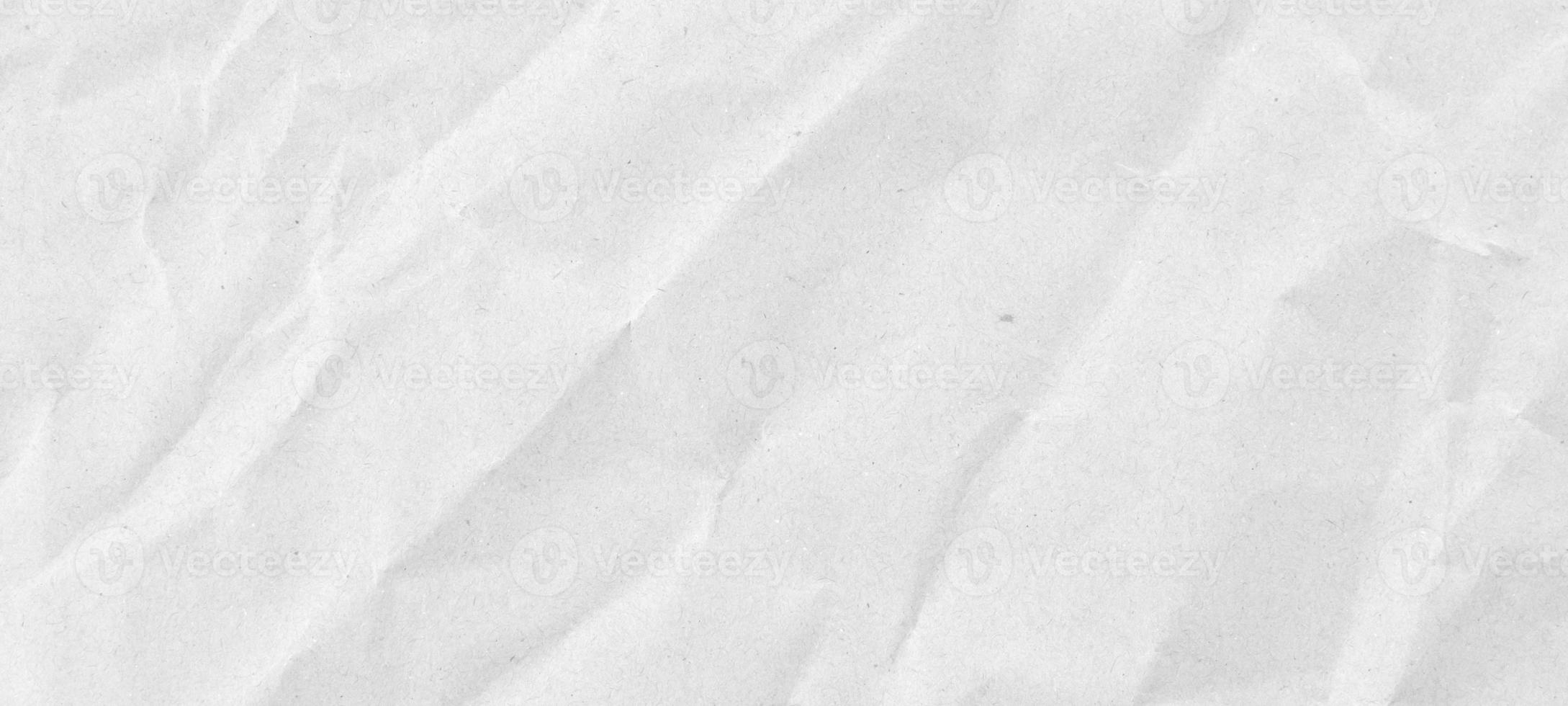 Fondo de textura de papel reciclado arrugado y arrugado blanco abstracto foto