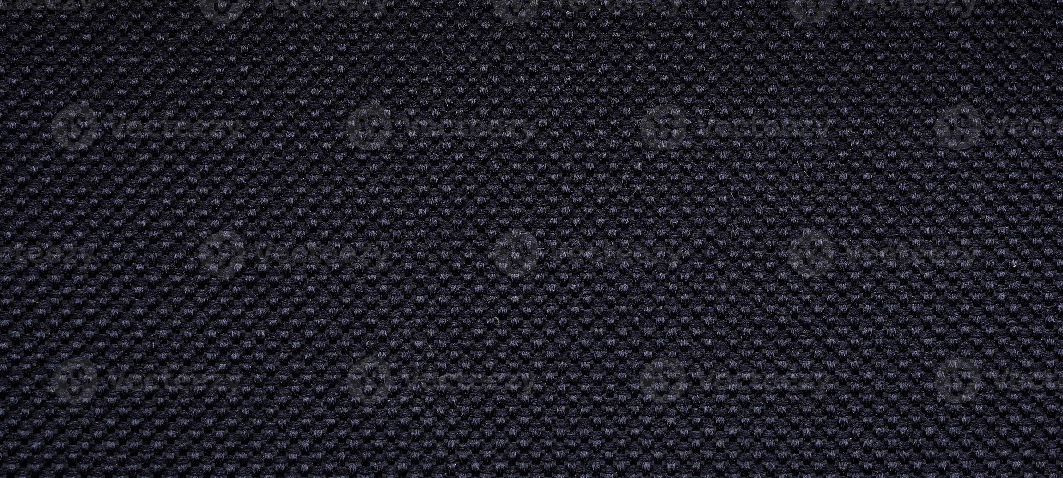 Black fabric texture pattern background photo