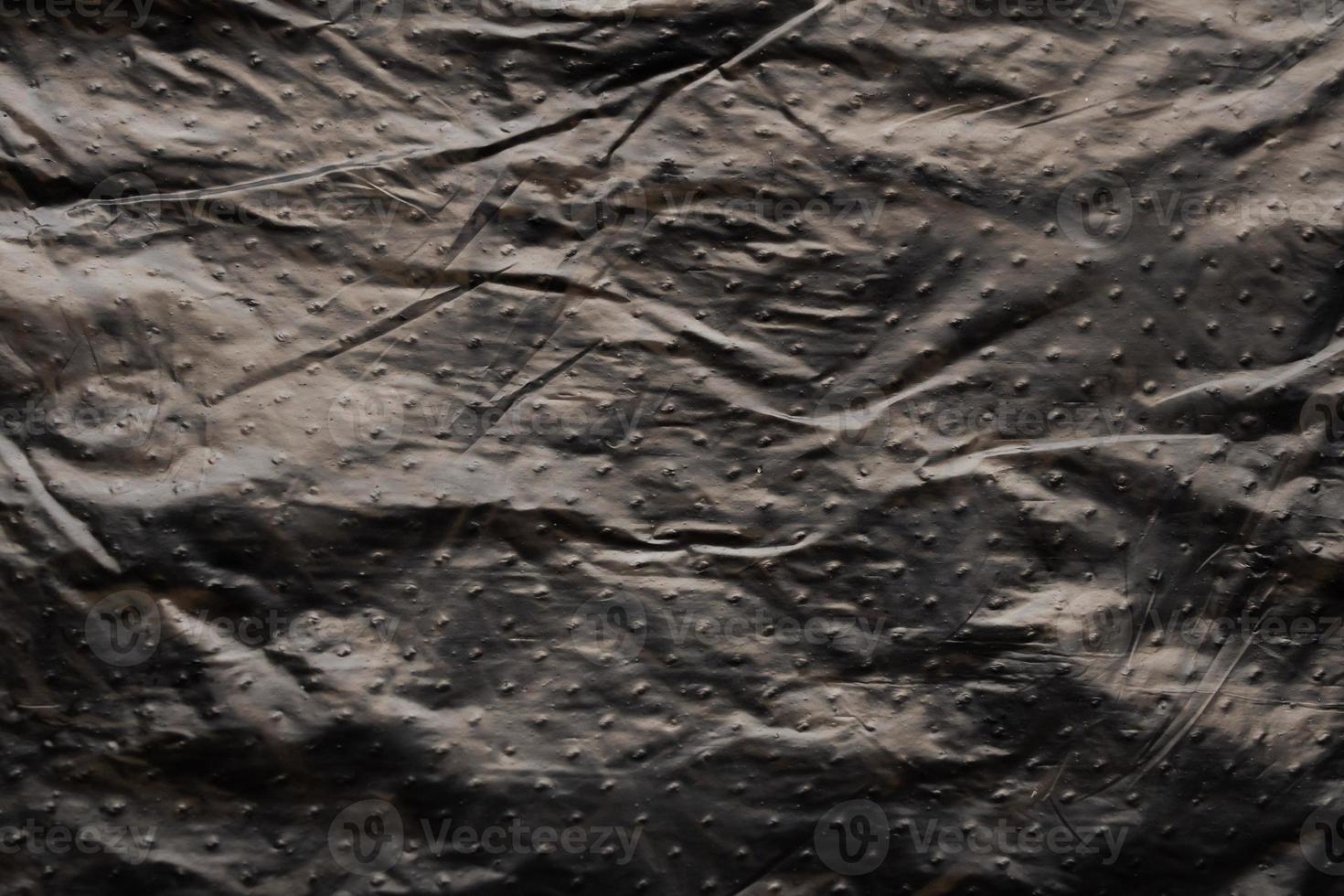 Black plastic bag texture background photo