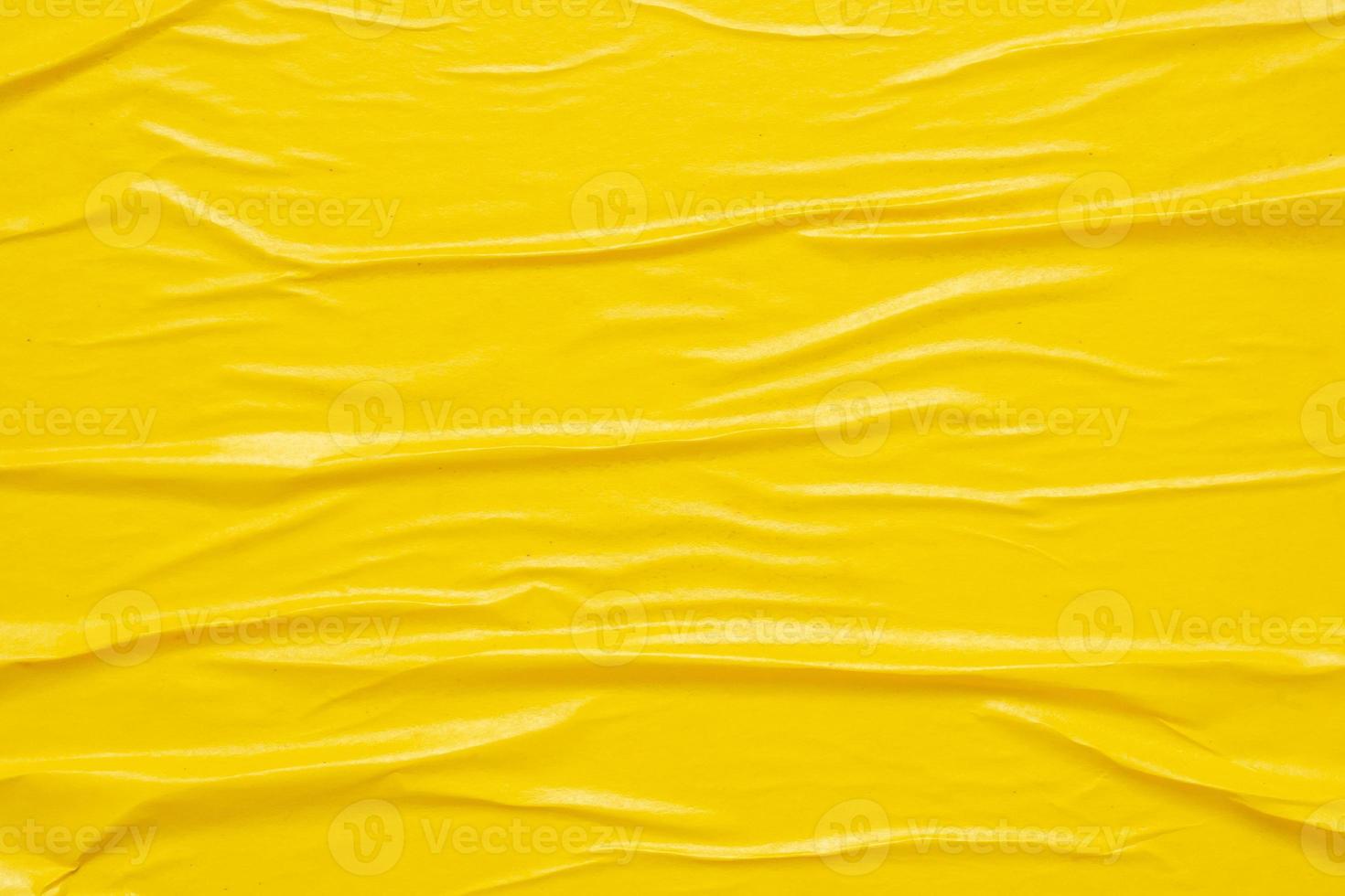 blanco amarillo estropeado y arrugado papel póster textura antecedentes foto