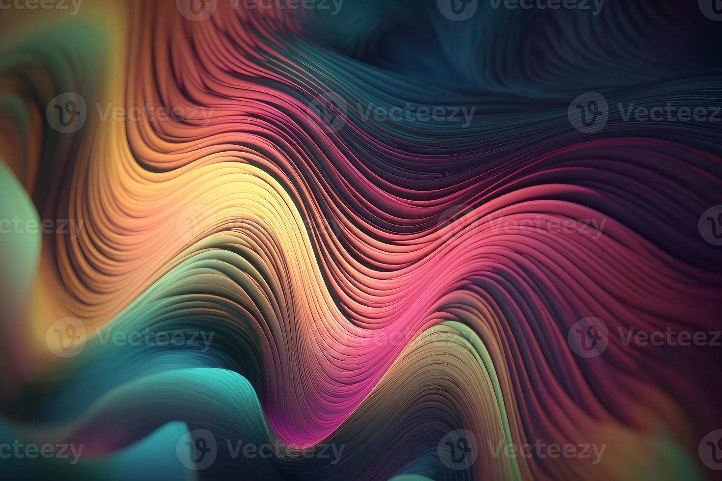 Abstract colorful fluid. Generate Ai photo